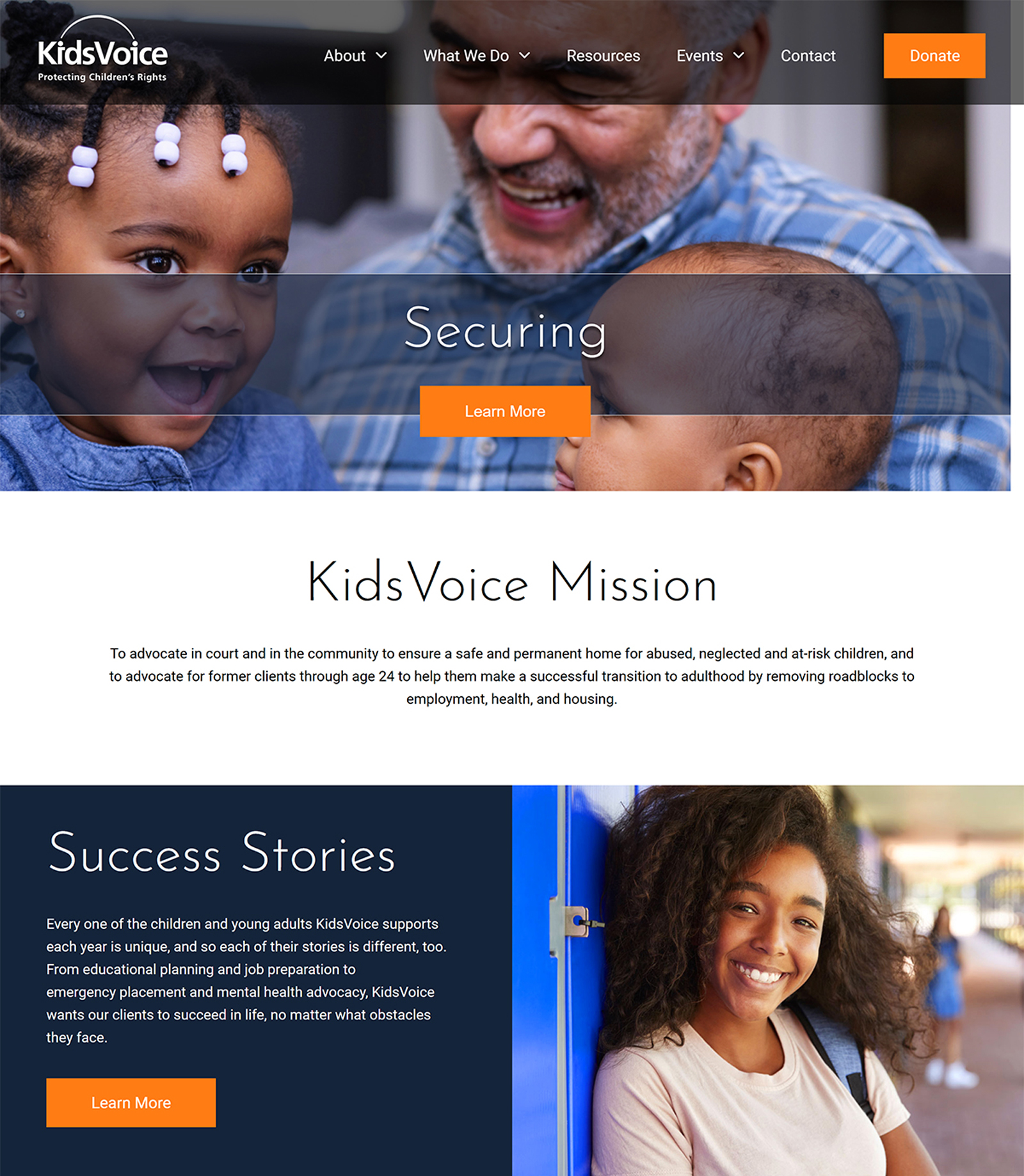 KidsVoice Homepage